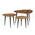 thumbnail image 3 of vidaXL Coffee Table Set 3 Pieces Solid Acacia Wood, 3 of 11
