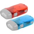 thumbnail image 1 of Yazoeia Hand Crank Flashlight, Crank Flashlights for Emergencies ABS Flashlights for Emergencies with Three LED Bulbs for Outdoor Emergency (red with blue) CJC912-121262, 1 of 8