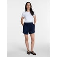 thumbnail image 2 of Time and Tru Women's Poplin Shorts, Sizes XS-XXXL, 2 of 5