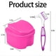 thumbnail image 3 of Estuche para Baño Dentaduras Postizas, Paquete 2, Recipiente para Limpieza Dentaduras Postizas, Contenedor para Remojo Dentaduras Postizas, Caja Almacenamiento para Baño Dental A, 3 of 5