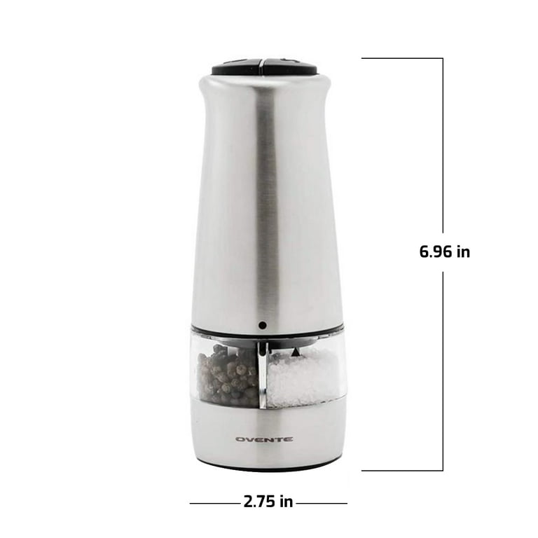 Greenco Automatic Electric Pepper Mill and Salt Grinder, Stainless Steel, Spice Grinder, all things spice