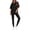 Black, variant on Two Piece Lounge Set Women Spring Casual Oversized Shirts Leggings Matching Workout Airport Travel Outfits