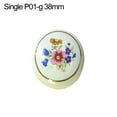 thumbnail image 5 of Soumake Rural Style Flower Ceramic Door Handle Cabinet Pull Vintage Cupboard Drawer Knob Practical, 5 of 6