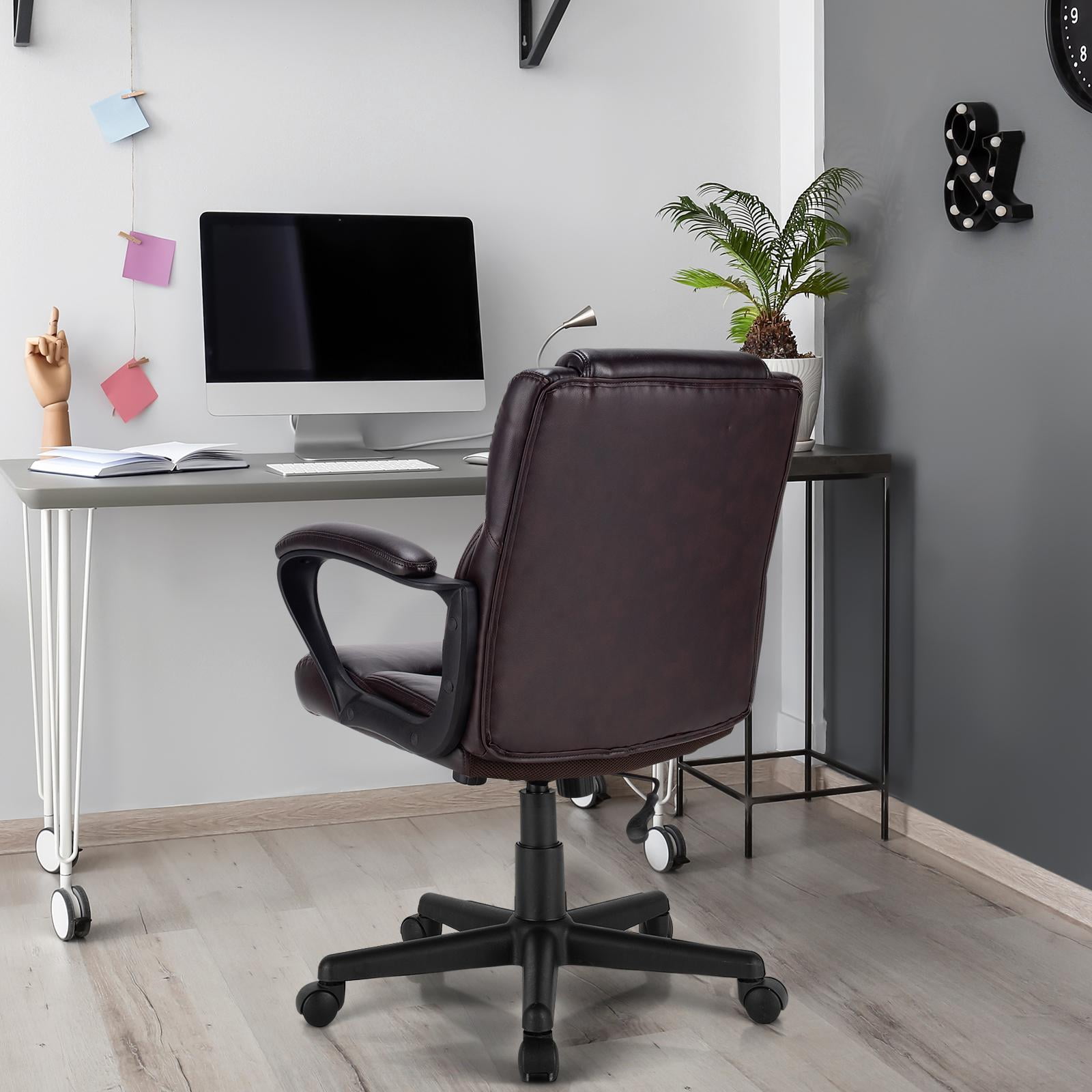 Giantex Ergonomic Home Office Chair, Adjustable Rolling Executive Swivel Desk Chair for Home Office