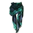 thumbnail image 1 of Aayomet Foulard Femme Double Multicolore à Carreaux Triangle Châle et Chauffe-Nuque (Vert, Taille Unique), 1 of 4