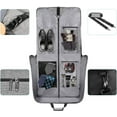 thumbnail image 5 of Matein Large Carry on Garment Bags for Travel, Water Resistant Hanging Suit Bag for Men Women, Gray, 5 of 6