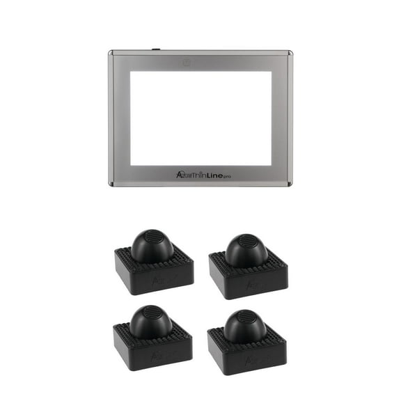 Acurit Thin Line Light Box Tracing Tablet for Artist, Cartoonist, Animation, Drawing, Sketching- Adjustable LED Brightness Levels - Includes Upsyde Leaning Angle Pucks - Tablet Size 6 x 9