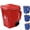 Red, variant on Creative Trash Bin Ceramic Mug with Lid – Ceramic Trash Can Coffee Mug with Lid, 3D Mugs Funny Recycling Bin Coffee Mug, Realistic Wheels & Liftable Lid, Novelty Drinkware for Office Desk Gift