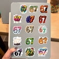 thumbnail image 4 of DIY Guitar Notebook And Suitcase Decoration With 55 Cartoon 6 7 Popular Digital Stickers, 4 of 5