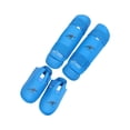 thumbnail image 2 of jinwen Protections de Tibia pour Boxe Sanda Taekwondo Bleu, 2 of 9