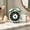 #177Green, variant on Classic Round Alarm Clock with Low Light Visible Face, Battery Operated Silent Sweep for Bedroom Desk Office, Retro Design with Night Light and Gentle Ring Tone