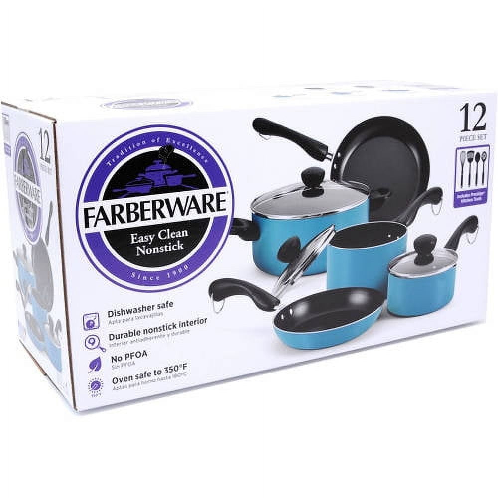 Easy Clean Nonstick Cookware Dishwasher Safe Pots And Pans Set 12