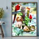 thumbnail image 3 of Cuadros Decorativos 5D Diamond Painting Flower Bird Full Square Drill DIY Wall Crafts (30x40cm) Likrtyny embutido en tela, 3 of 7