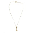 thumbnail image 2 of Collar con dije de oro laminado letra brillos L, 2 of 6