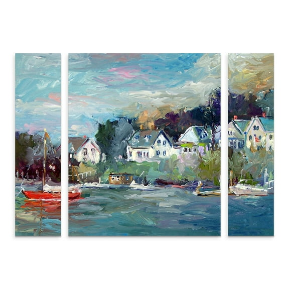 Richard Wallich 'Dock' Multi Panel Art Set Small