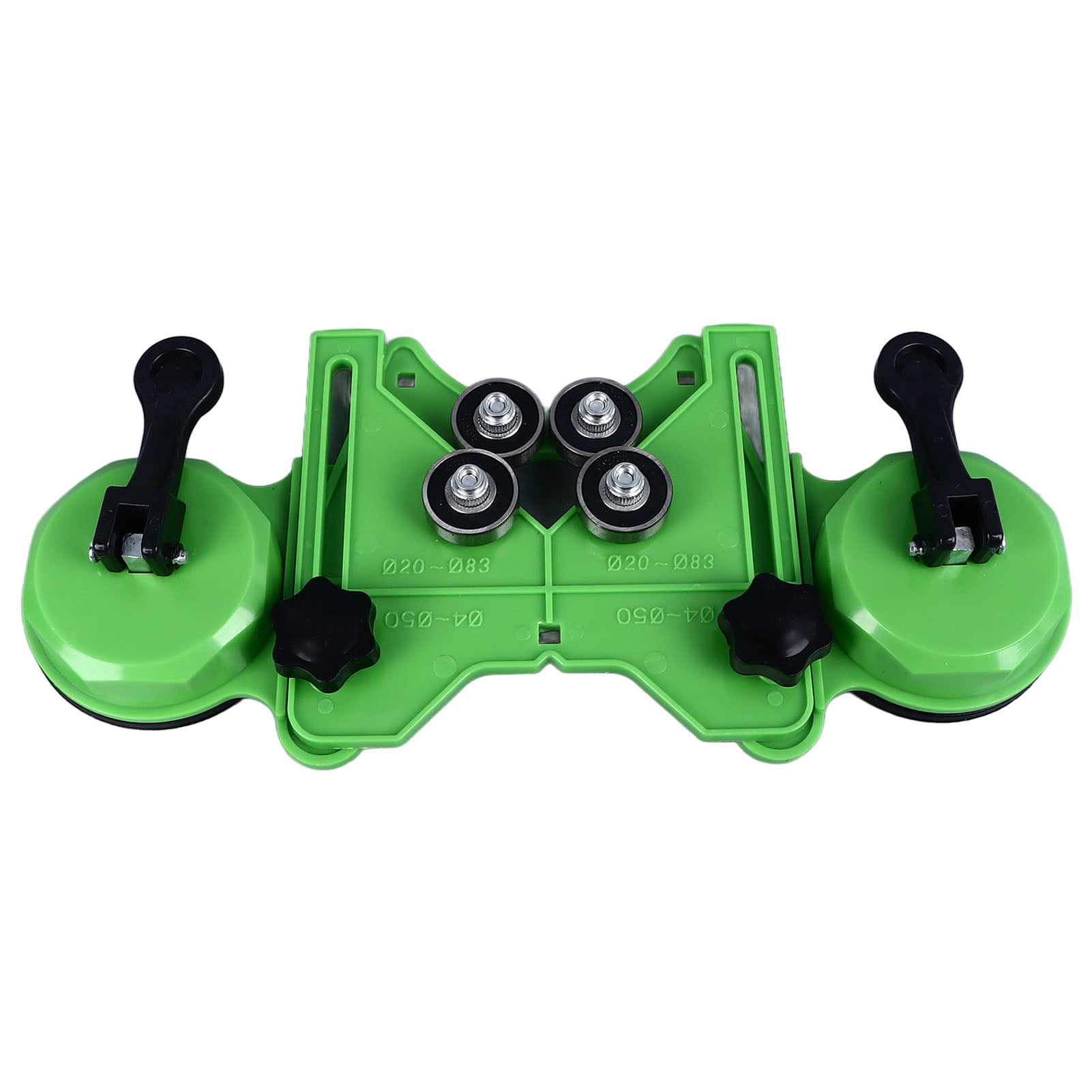 Tile Hole Saw Guide Jig Fixture Adjustable Portable with 2 Suction Cups for Ceramic Glass Porcelain Marble Locator