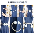 thumbnail image 5 of Abrazaderas magnéticas para cortinas, 6 piezas, abrazaderas magnéticas para cortinas, hebillas para sujetar cortinas, para decoración de ventanas de la oficina en casa (beige), 5 of 5