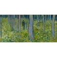 thumbnail image 2 of Vincent van Gogh 24x14 Black Ornate Framed Double Matted Museum Art Print Titled: Undergrowth with Two Figures (1890), 2 of 5