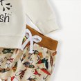 thumbnail image 5 of HCNTES Baby Boy Winter Clothes Toddler Boys Clothes Fall Winter Outfit Sets, Kids Outfits Sets Long Sleeve Crew Neck Cartoon Letter Elastic Waist 1T 2T 3T 4T 5T 6T 2 Piece Playwear Set, 5 of 5