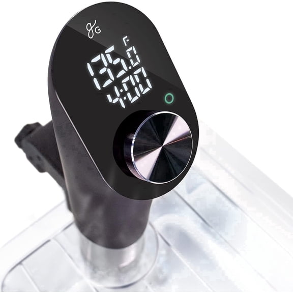 Greater Goods Kitchen Cooking Sous Vide , Immersion Circulator w Brushless Motor (Onyx Black) 1100W