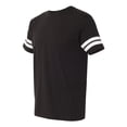 thumbnail image 2 of Adult Men Football Fine Jersey Tee Color Black Solid/ White Small Size, 2 of 5