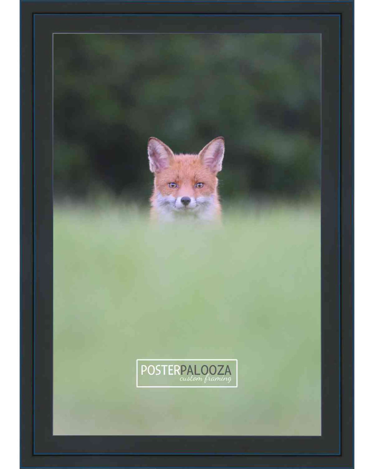 26x36 Black Wood Picture Frame With Acrylic Front and Foam Board Backing 
