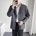thumbnail image 1 of Chaqueta de traje informal de moda para hombre, primavera y otoño, estilo rufián, estilo callejero, holgado, elegante, pequeño traje superior, 1 of 5