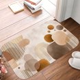 thumbnail image 5 of 1pc Abstract Geometric Pattern Absorbent Non-Slip Bathroom Thickened Flannel Rug Decor,Soft,Quick Drying,Suitable For Indoor/outdoor Use,Bathrooms,Bedrooms,Kitchens,Terrace,Laundry Rooms,16"x24", 5 of 9