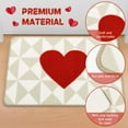 thumbnail image 5 of Home Decor Valentine'S Day Carpet Valentine'S Day Bathroom Decoration Bathroom Mat Red Bathroom Decoration Washable Heart Shaped Floor And Door Mat Welcome Carpet 23.62''X35.43'', 5 of 6
