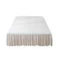 thumbnail image 2 of Fasiaou Korean Style Bed Skirt with Washed Cotton Lace Edge Non Slip Elastic Fitted Protective Cover for Mattress 200x150cm Polyester Cotton Solid Color, 2 of 6