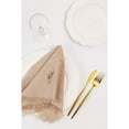 thumbnail image 5 of Ksopiavobs Handmade Cloth Napkins, Linen Cloth Napkins with Fringe, 18 x 18 Inches Set of 4 Versatile Handmade Square Rustic Fringe Napkins for Dinner, Wedding and Parties, Khaki, 5 of 5