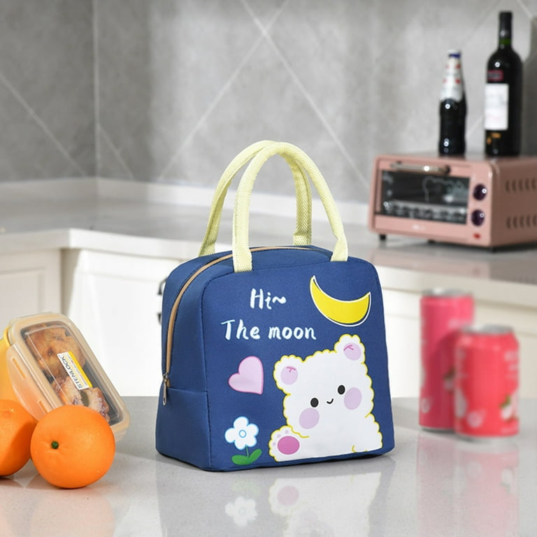 women lunch bag box north face canvas linch portable thickened thermal insulation bento cartoon large capacity cloth Walmart