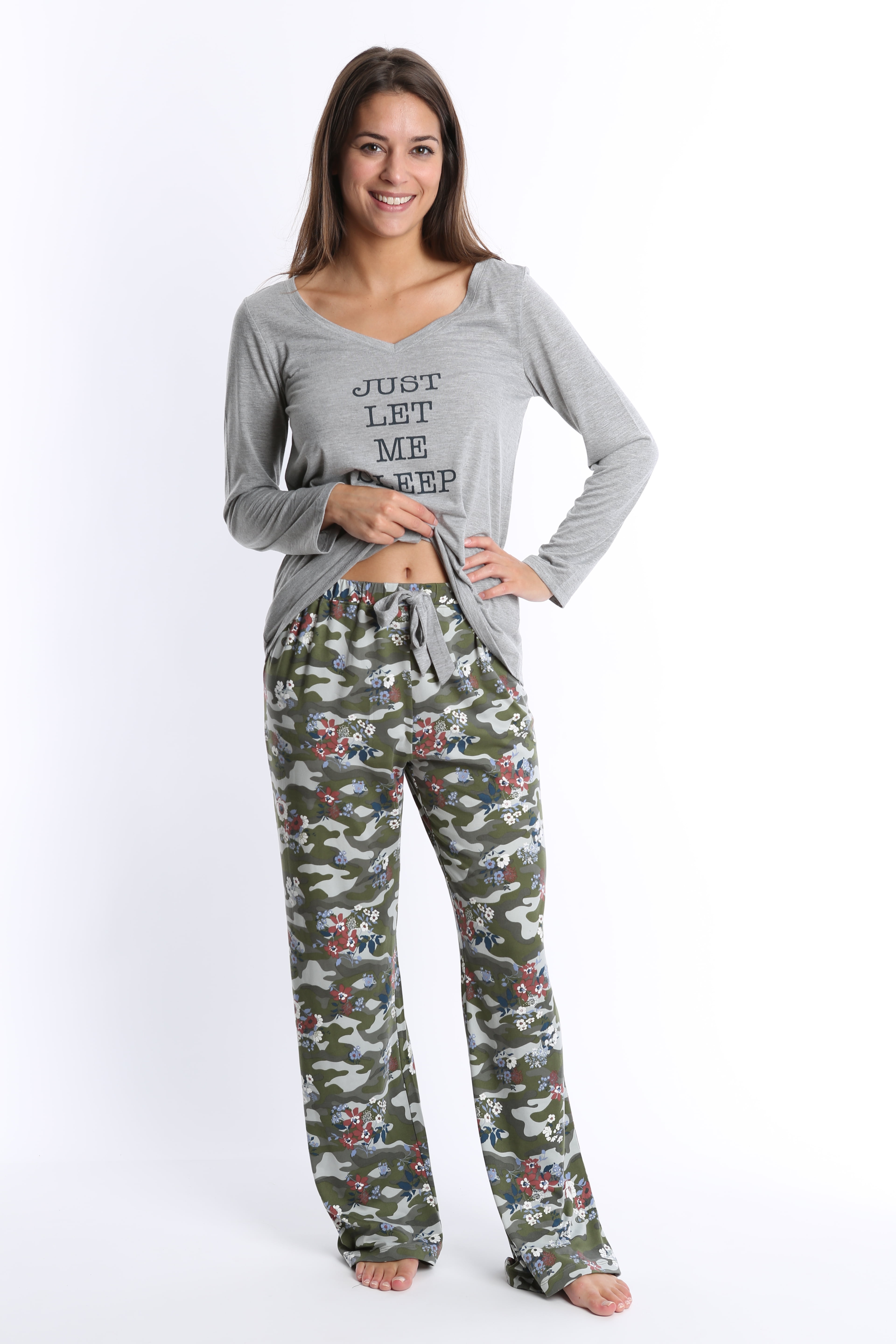 Flower Cotton Pyjamas Long Sleeve Long Pants