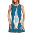 thumbnail image 1 of Balery Nurse Doctor Gnomes Vestidos de verano para mujer con estampado: vestido holgado sin mangas, vestido playero informal y cómodo para días calurosos., 1 of 7