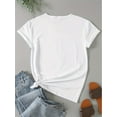 thumbnail image 2 of Women's "BRIDE" Graphic T-Shirt - Casual Slim Fit, Short Sleeve, Round Neck, Semi-Sheer, Perfect for Spring/Summer, Bride Shirt, 2 of 4