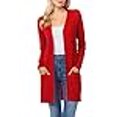 thumbnail image 3 of Womens Light Weight Open Front Long Cardigan with Pocket (Small, Royal Blue), 3 of 4