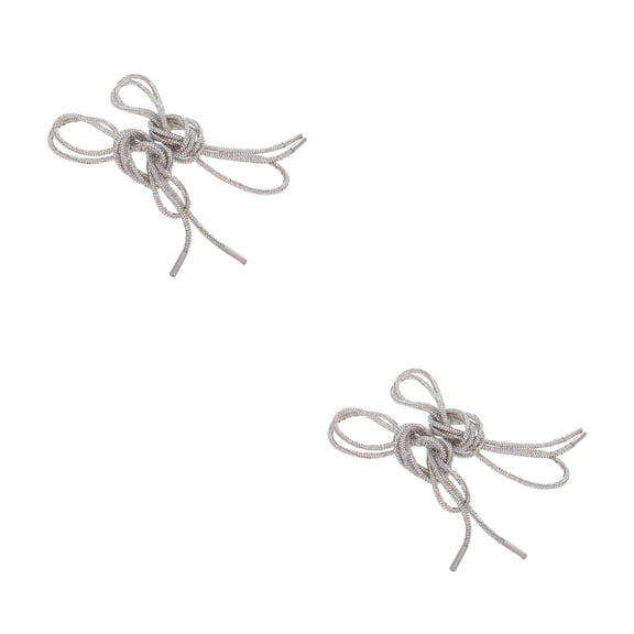 WORGEOUS 4 pcs Rhinestone Glitter Shoe Laces Crystal Round Rope Bling Hoodie String 120cm Shiny Drawstring Cords for Sweatpants DIY Sewing Craft Accessories