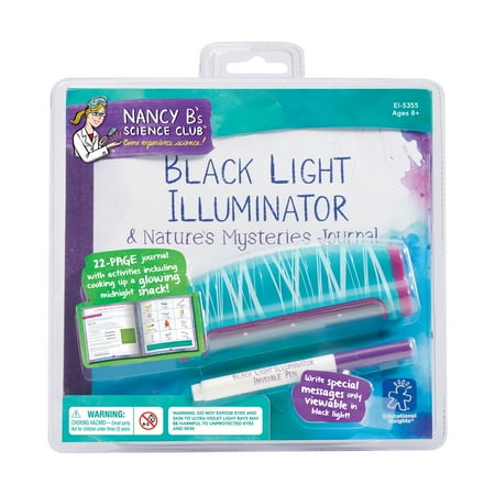 UPC: 0086002053558 | Nancy B s Science Club – Black Light Illuminator & Nature s Mysteries Journal