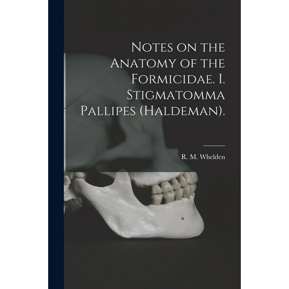 Notes on the Anatomy of the Formicidae. I. Stigmatomma Pallipes (Haldeman)., (Paperback)