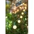 thumbnail image 2 of Globe String Lights 1.5 Inch E12 Bulbs 25 Foot Green Wire C7 Strand Pearl White, 2 of 3