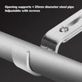 thumbnail image 5 of 1 Set Curtain Rod Bracket Heavy Duty Adjustable Length Wrought Iron Window Drapes Pole Fixing Rack With Screws Home Use Kaesi, 5 of 5