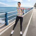 thumbnail image 6 of FORMRS Womens Long Sleeve Shirts UPF 50+ Sun Protection Quick Dry Fishing Hiking Tops, Size S-2XL, Colorful Abstract Flowers, 6 of 8
