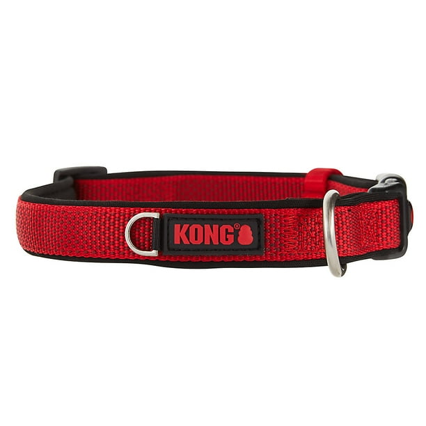 Kong Comfort Padded Dog Collars XLarge 20" 28" in Red