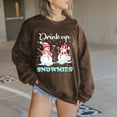 thumbnail image 1 of Chandail pour Femmes LLJS Automne, Mode pour Femmes Manches Longues Col Rond Imprimé de Noël Hauts Amples, Blouse Chandails, 1 of 5