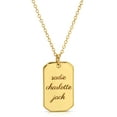 thumbnail image 3 of Additional Rectangle Gold Tag Charm, 3 of 5