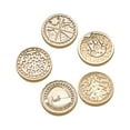 thumbnail image 2 of 5 Pieces Christmas Sealing Waxing Stamps Brass Head Durable 25mm Sealing Stamp for Wedding Invitation Party Christmas Invitations Snowflake, 2 of 10