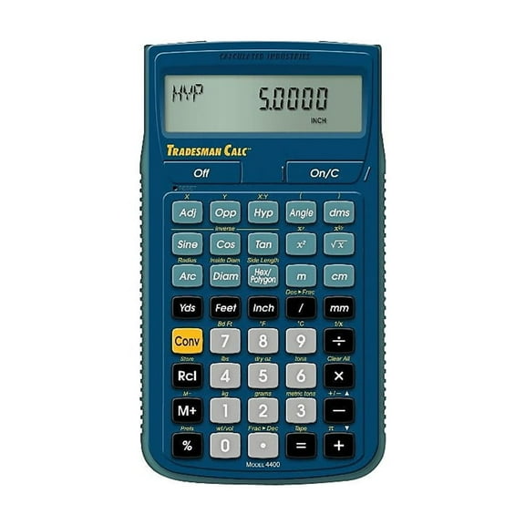 Calculated Industries Tradesman Calc (4400) Industrial Calculator Blue