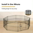 thumbnail image 5 of Suchown 24'' High Foldable Metal Playpen for Dogs with Bottom Pad, 5 of 7
