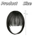 thumbnail image 3 of CHUANK Clip in Bangs Real Human Hair Fake Bangs Clip in Hair Extensions Clip on Bangs for Women Wispy Fringe Bangs Natural Hair Pieces for Daily Wear (Red Brown), 3 of 7