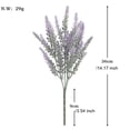 thumbnail image 4 of Xingzhi 10pcs/set Exquisite Crafted Artificial Plants - Space With Realistic Purple Purple, 4 of 6